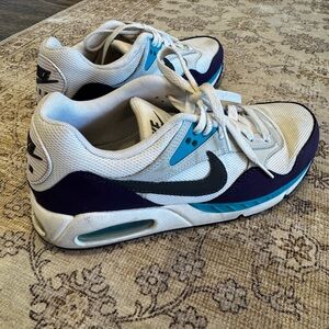 Nike Air Max Women's Shoes in White, Blue, and Black
